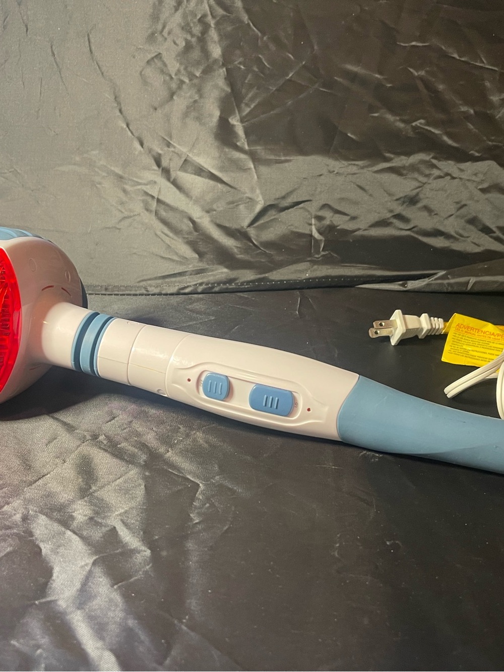 Homedics White and Light Blue Handheld Electric Massager